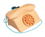 Telefon aus Holz mit Klingel von Grimms
