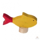 Geburtstagsstecker Fisch gelb
